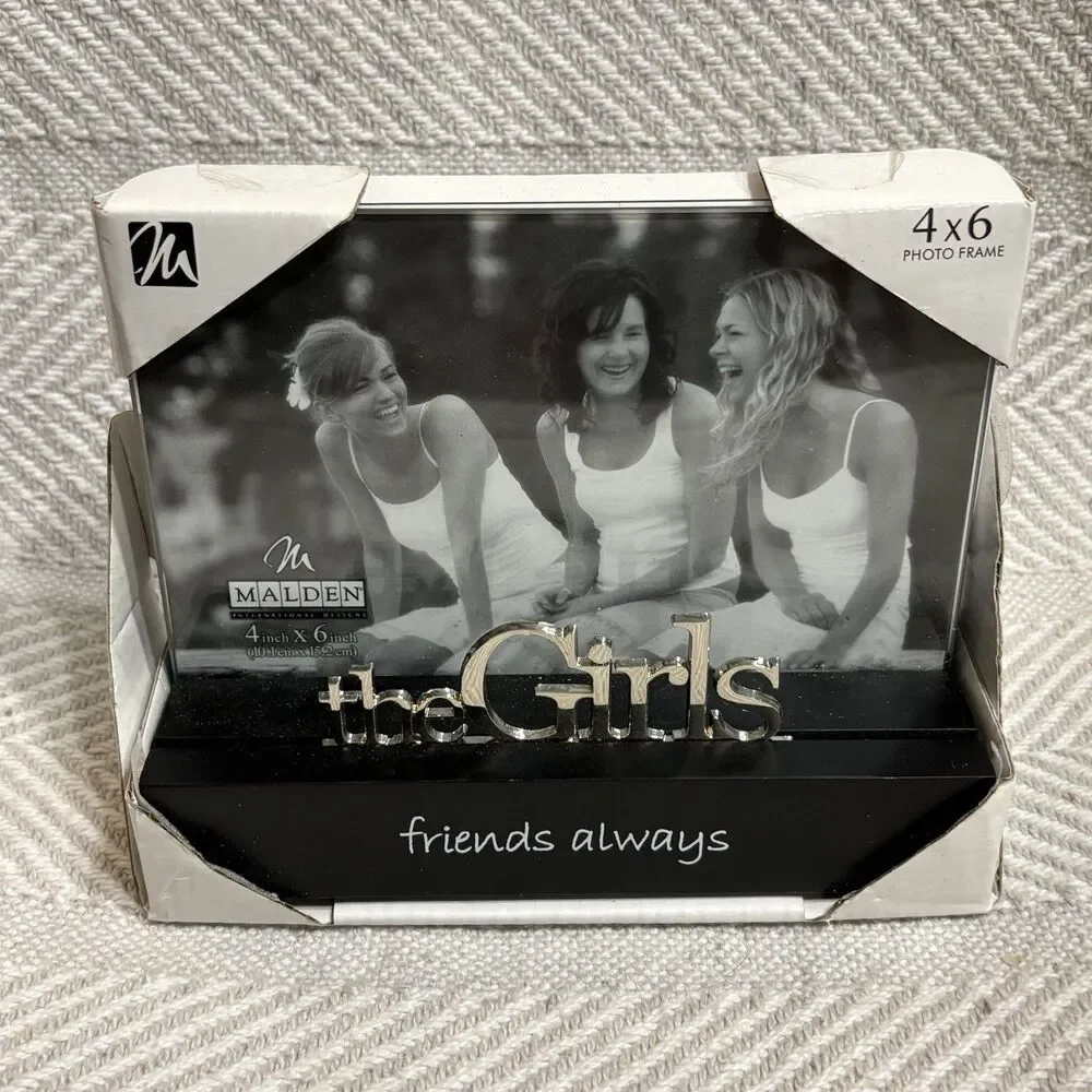 Malden “The Girls” Friends Always 4 x 6 Frame Acrylic Chrome